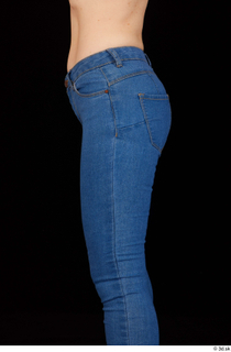 Rania blue jeans casual dressed hips thigh 0003.jpg